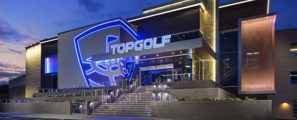 TopGolf - Charlotte, NC TopGolf Charlotte, NC Exterior | North Carolina Golf Sports Entertainment Complex Construction | ARCO Design Build