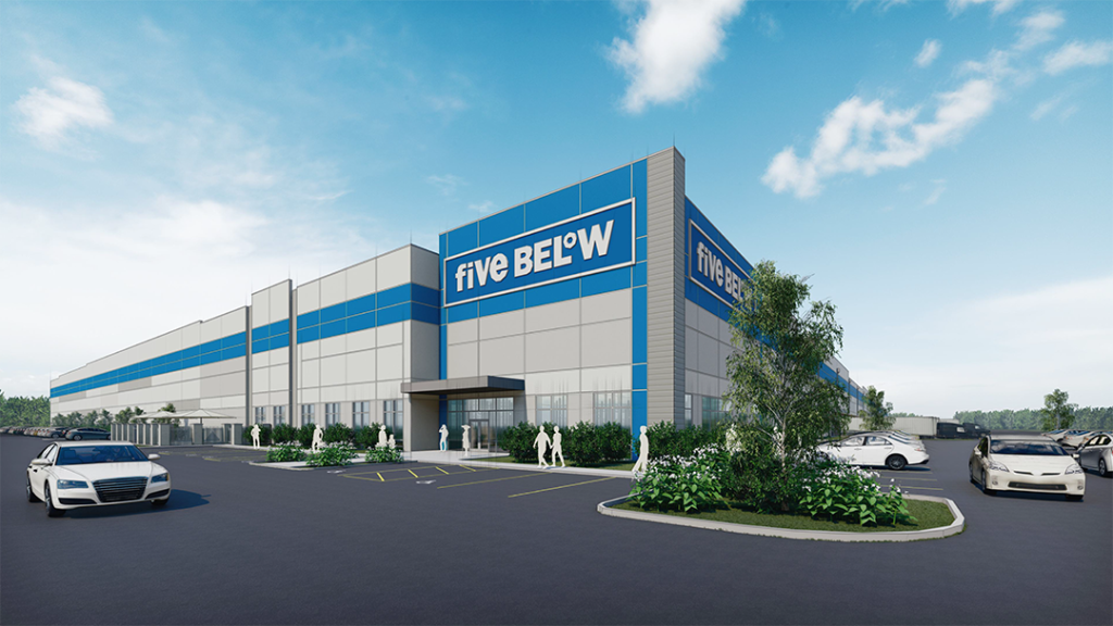 Rendering of Five Below distribution center in Buckeye, AZ